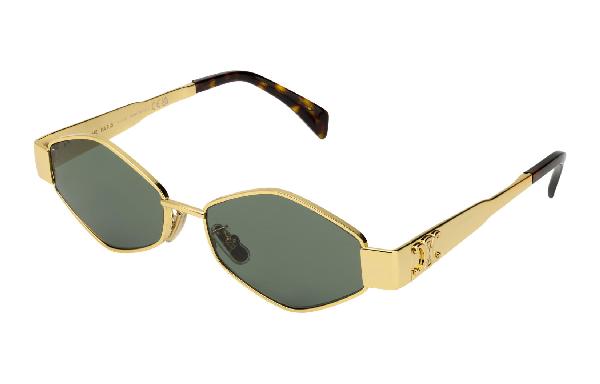 Celine Geometric Gold Sunglasses