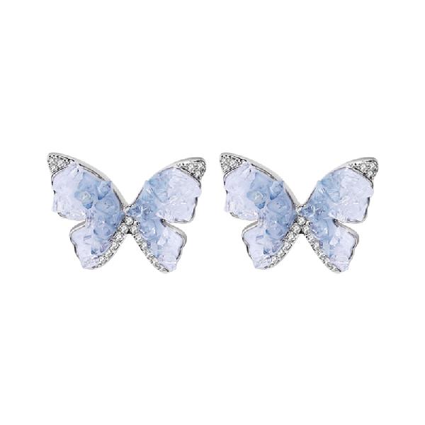 CAROMAY Sea Salt Ice Crystal Series Earrings Silver