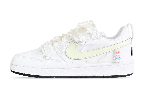 Nike Court Borough Low GS White Yellow