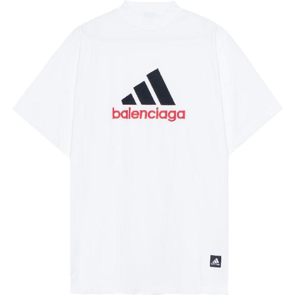 Balenciaga x Adidas Logo T-Shirt White