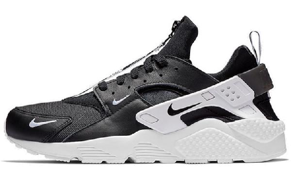 Nike Huarache Run Zip Black White