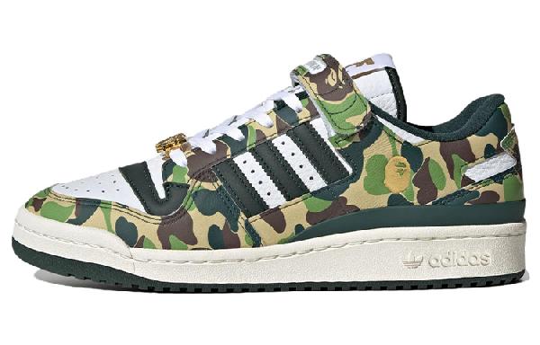 A BATHING APE x adidas Forum 84 Low Green