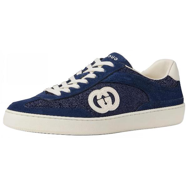 Gucci Suede Low-Top Sneakers Blue