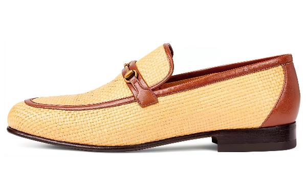 Gucci Leather Slip-On Beige