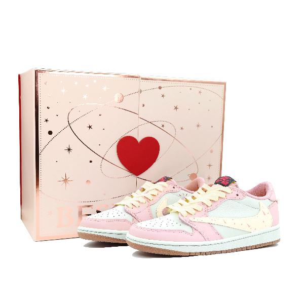 Travis Scott x Air Jordan 1 Low "Reverse Swoosh Pink"