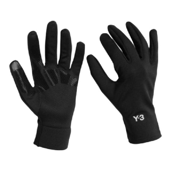 Y-3 Logo Gloves Black