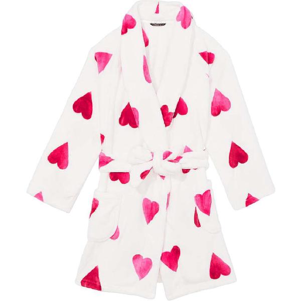 Victoria's Secret V-Neck Heart Print Robe