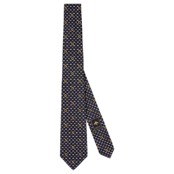 Gucci Silk Tie Navy Blue