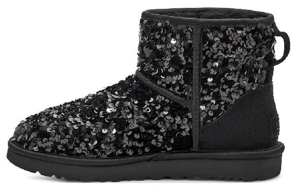 UGG Short Sequin Black