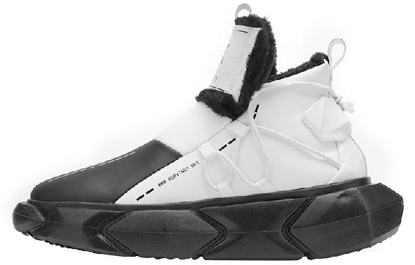 NORVINCY Snow Boots Black White