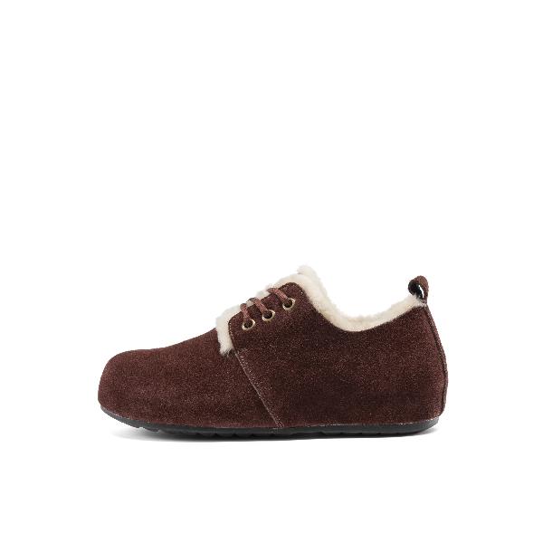 Aokang Classic Round Toe Snow Boots Red