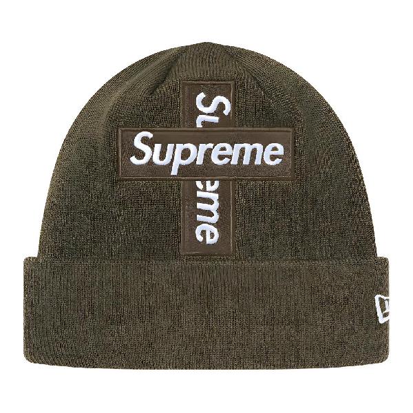 Supreme x New Era Cross Box Logo Beanie