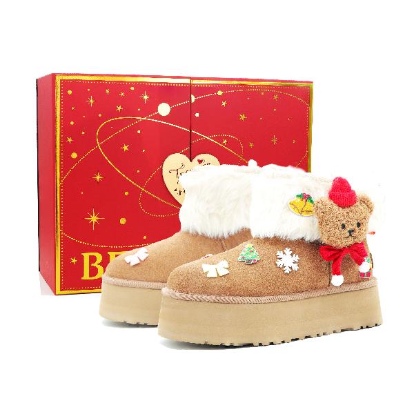 UGG Christmas Bear Sheepskin Boots