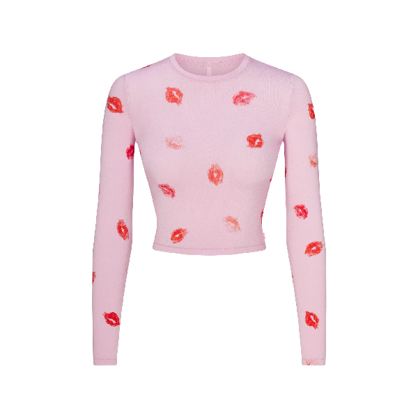SKIMS Sleep Super Cropped Long Sleeve
