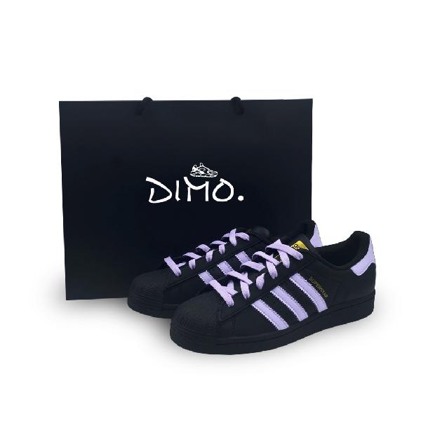adidas Superstar Black Purple