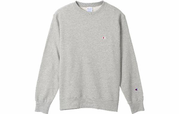 Champion Basic Embroidered Sweatshirt Light Grey