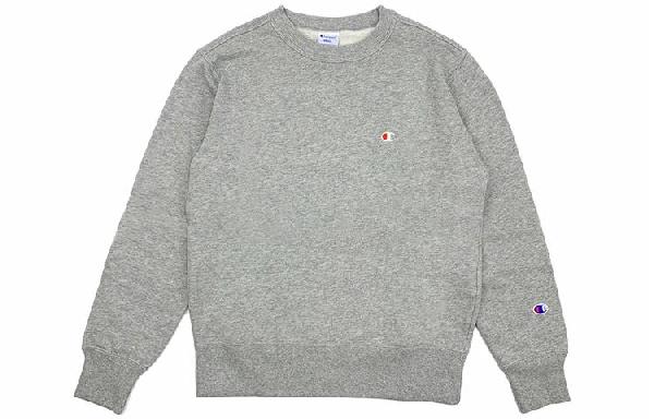 Champion Basic Embroidered Sweatshirt Light Grey