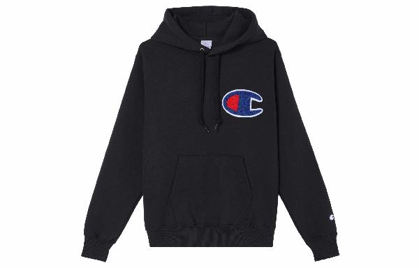 Champion AS Big C Logo Hoodie Black