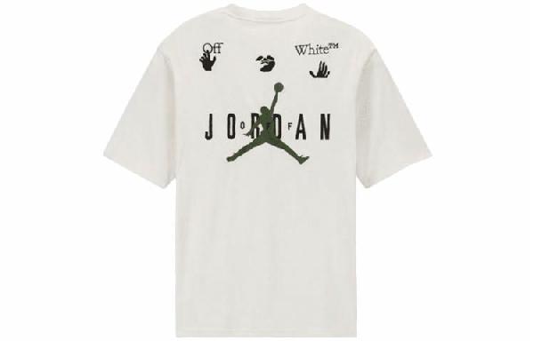 Jordan x OFF-WHITE Logo Embroidered T-Shirt