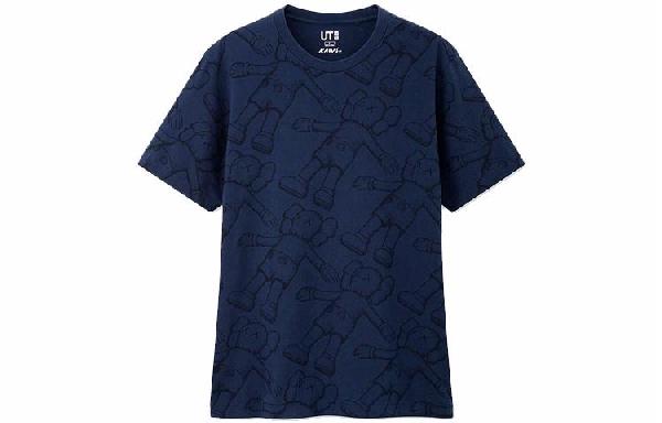UNIQLO x KAWS Totem Print T-Shirt Navy