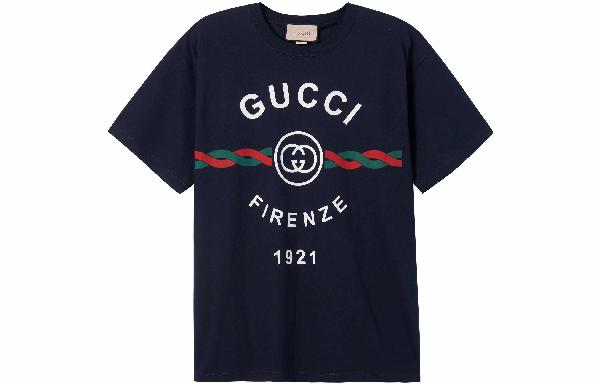 Gucci Firenze 1921 SS22 T-Shirt Navy