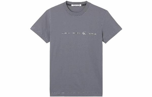 Calvin Klein Logo Print T-Shirt Grey
