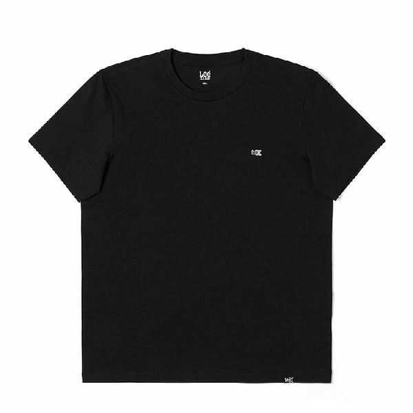 Lee Xline Logo Print Tee Black