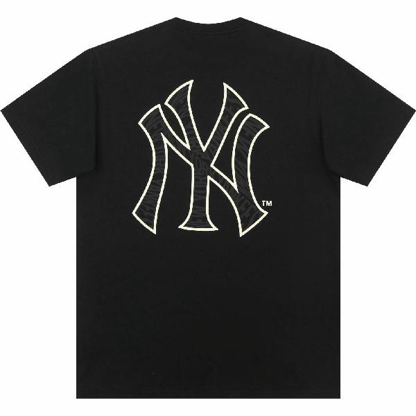 New Era x MLB Yankees Logo Tee Black