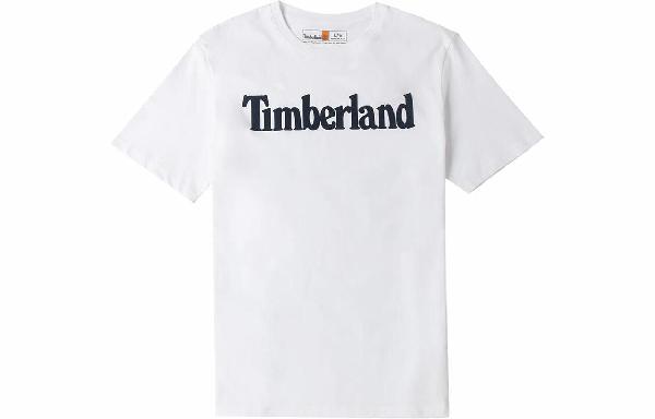 Timberland Letter Crew Neck T-Shirt White