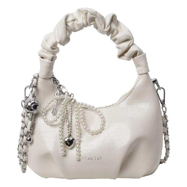 BrandName Pleated Tote Bag