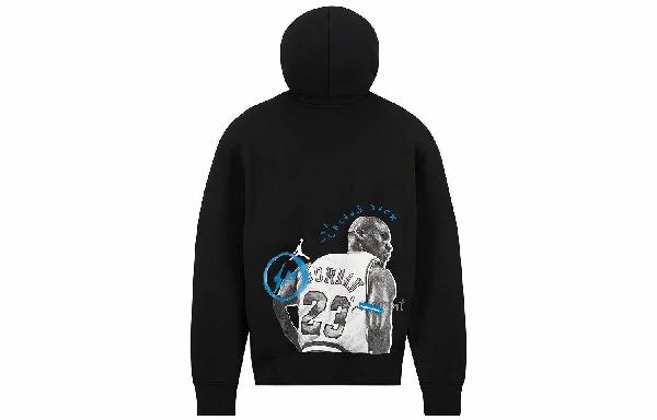 Jordan x Travis Scott x Fragment Design Hoodie Black
