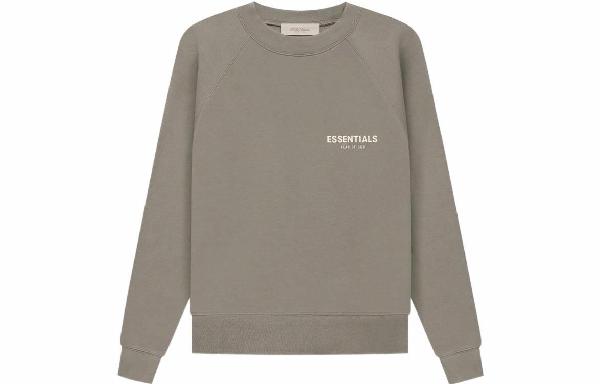 Fear of God Essentials SS22 Crewneck Desert Taupe Logo