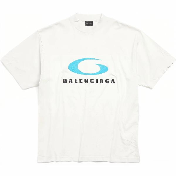 Balenciaga SS24 Logo Print T-Shirt White