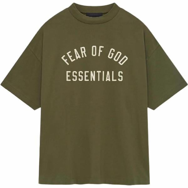 Fear of God Essentials Jersey Crewneck Tee Military