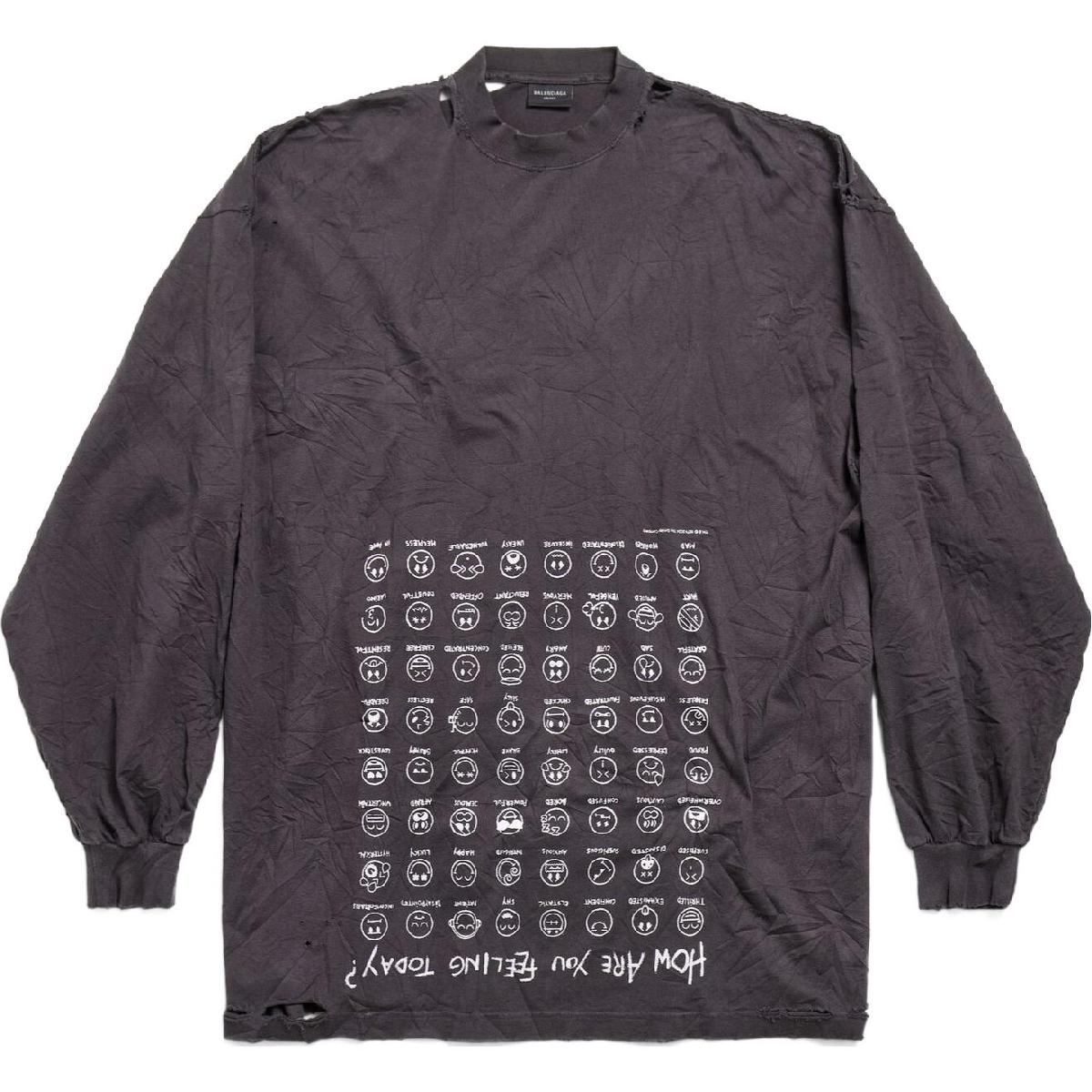 Balenciaga SS24 Brown Long Sleeve Tee