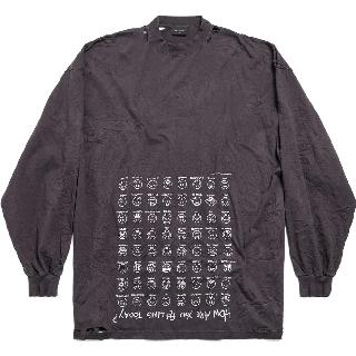 Balenciaga SS24 Brown Long Sleeve Tee