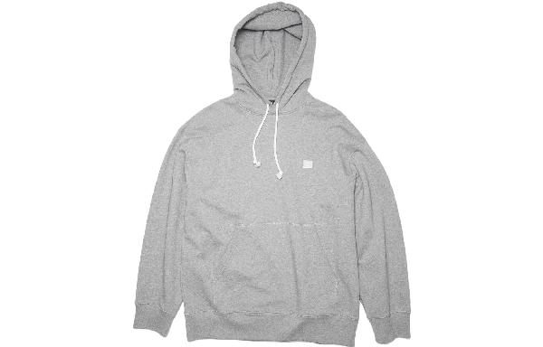 Acne Studios FW22 Face Crewneck Hoodie Gray
