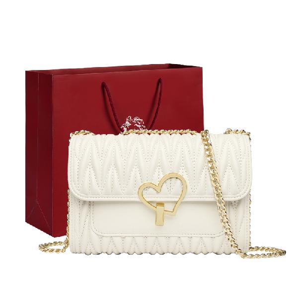 Laorentou Chain Bag White