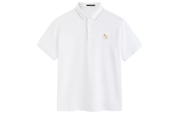 PEACEBIRD MEN Logo Embroidered Polo Shirt