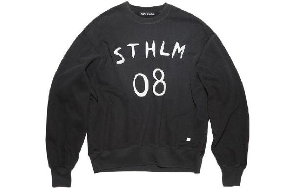 Acne Studios Face Collection FW23 Black Sweatshirt