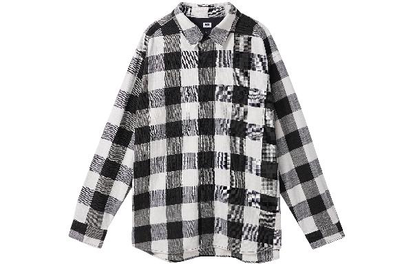 UNIQLO Plaid Print Colorblock Shirt