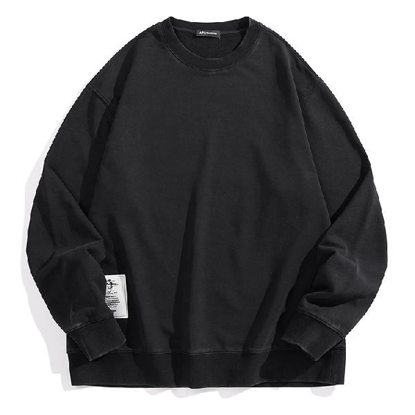 PEACEBIRD MEN Loose Washed Heavyweight Sweatshirt