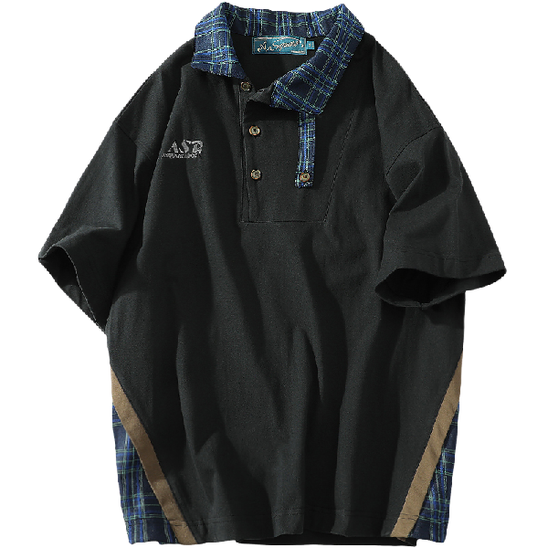 A SQUARE ROOT Polo Shirt Black