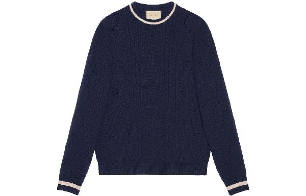 Gucci FW22 Wool Sweater Navy