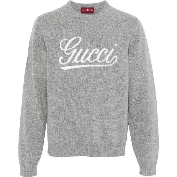 Gucci Logo Embroidered Crewneck Sweater
