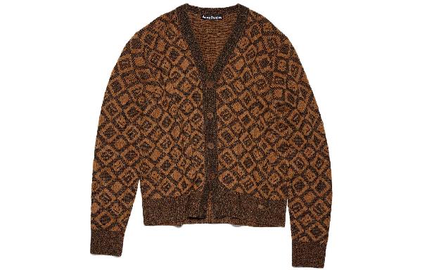 Acne Studios Face Wool Sweater Brown
