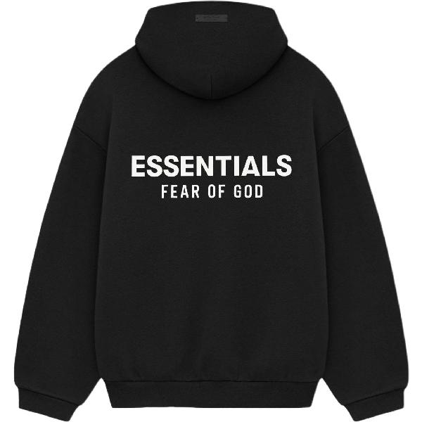 Fear of God Essentials FW24 Holiday Core Hoodie Meteorite Black