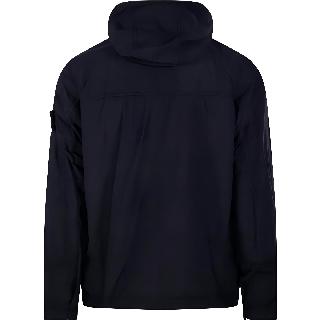 Stone Island SS25 Phantom Nylon Hooded Zip Jacket Black