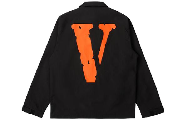 VLONE Coach Jacket Black Orange