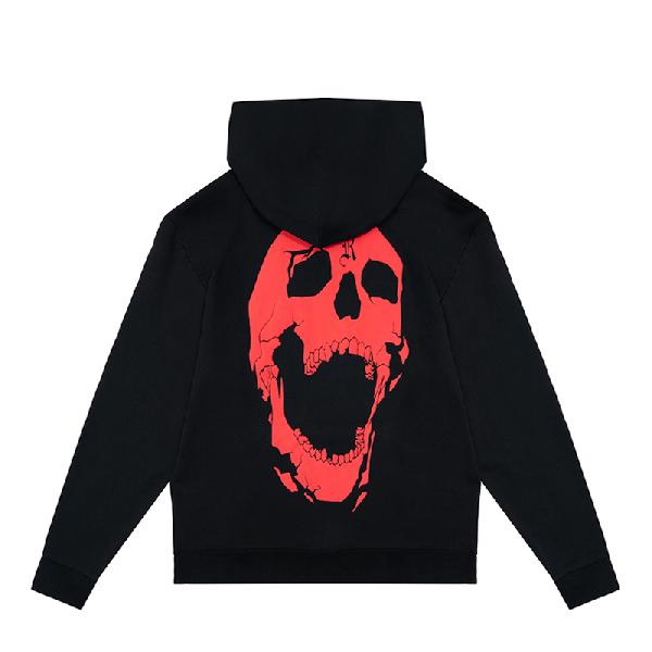 Revenge Skull Print Hoodie